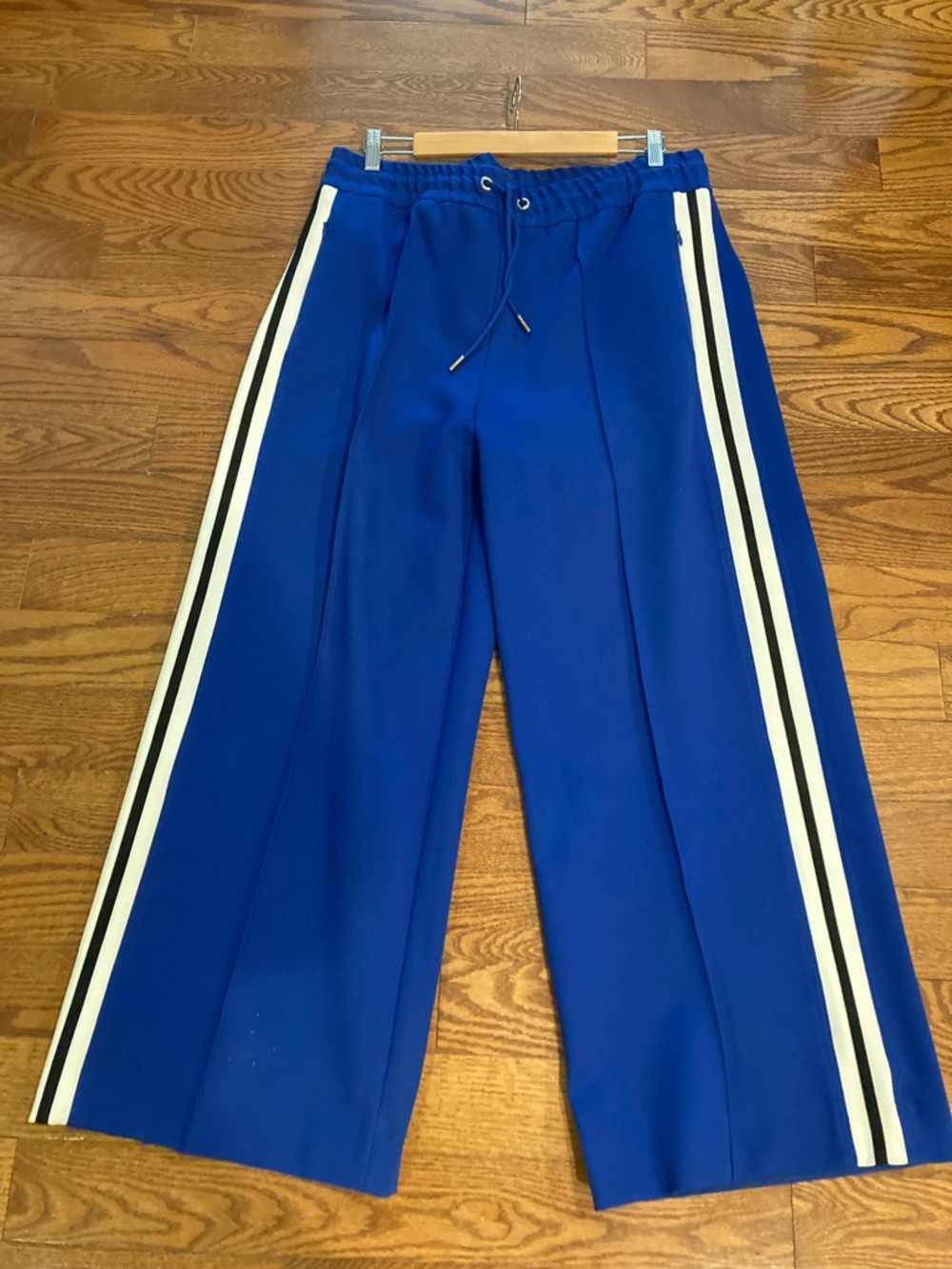 ME+EM Royal Blue track pants. Side stripe.